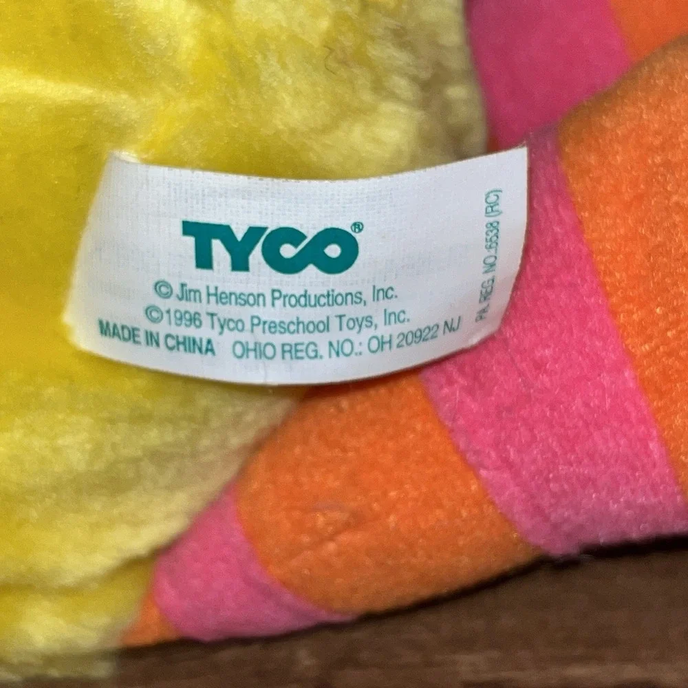 Baby Big Bird Tyco Sesame Street Tickle Me Plush Stuffed Animal Talking Vibrates